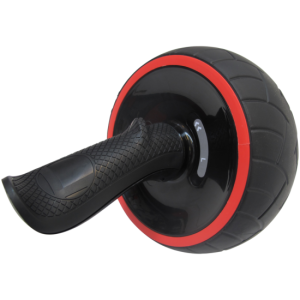 TITAN LIFE Ab Wheel - Fat Wheel Sort mavetræner med ergonomisk greb - HURTIG LEVERING