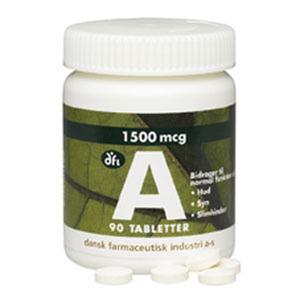 A-vitamin, 1500 mcg - 90 tabl.