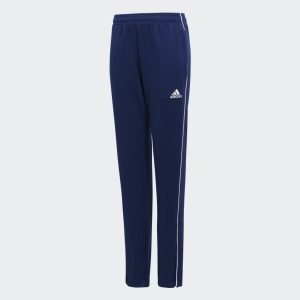 Adidas Cv3994, Træningsbukser, Fodbold, Hanstik, Blå, Hvid, Barn, Monokromatisk