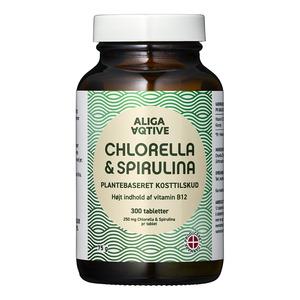 Aliga Aqtive Chlorella & Spirulina - 300 tabl.