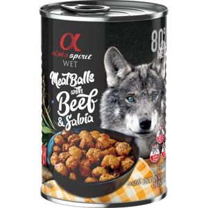 AlphaSpirit Alpha Spirit canned meatballs with beef & salvia 400g