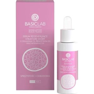 Basiclab Esteticus Serum Regenerating The Skin Structure With Ceramides 1% Prebiotic 2% And Vitamin E 3% 30Ml