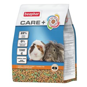 Beaphar Care+, Granulat, 1,5 Kg, Marsvin, Omega-3, Omega-6, Vitamin A, Vitamin B1, Vitamin B12, Vitamin B2, Vitamin B6, Vitamin B9..., Zink, Mangan,