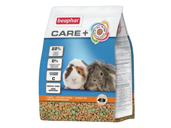 Beaphar Care+, Granulat, 1,5 Kg, Marsvin, Omega-3, Omega-6, Vitamin A, Vitamin B1, Vitamin B12, Vitamin B2, Vitamin B6, Vitamin B9..., Zink, Mangan,