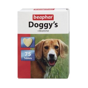 Beaphar Doggy''s + Biotine, Hund, Tablet, Generelt Sundhed, Vitamin B1, Vitamin B12, Vitamin B2, Vitamin B3, Vitamin B6, Vitamin B6, Vitamin C, Vitam