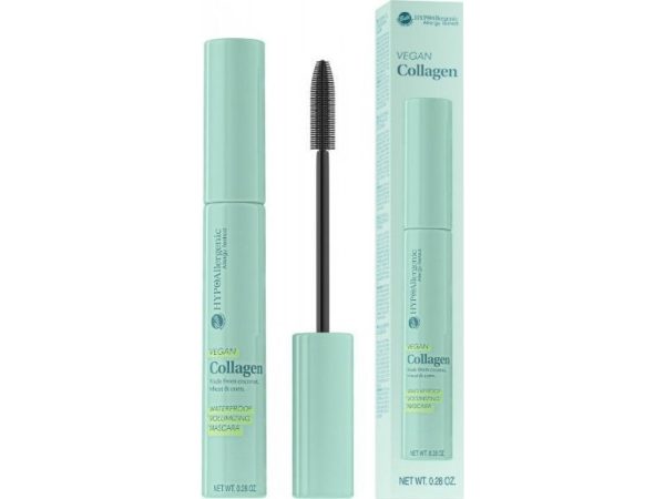 Bell Bell Hypoallergenisk Vegansk Kollagen Vandfast Volumengivende Mascara - Sort 8G