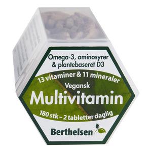 Berthelsen Vegansk Multivitamin - 180 tabl.