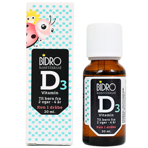 Bidro D3 Vitamin Dråber Til Børn (20 ml)