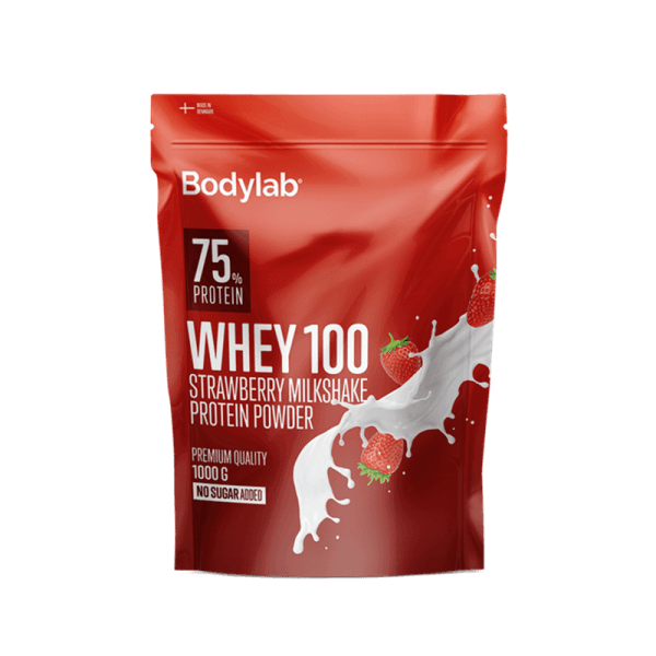 Bodylab Whey Proteinpulver - Strawberry Milkshake (1 kg)