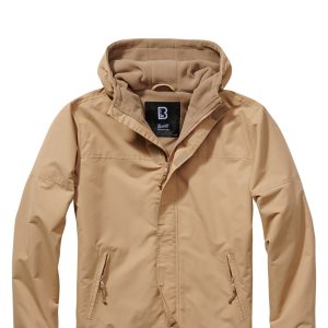 Brandit Windbreaker m. Lynlås Camel