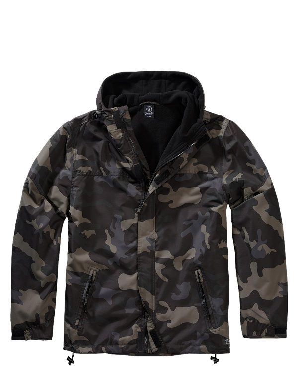 Brandit Windbreaker m. Lynlås Dark Camo