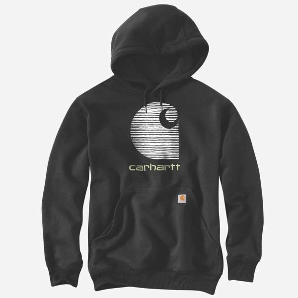 CARHARTT Sweatshirt Rain Defender C Logo BLACK - L