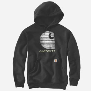 CARHARTT Sweatshirt Rain Defender C Logo BLACK - M