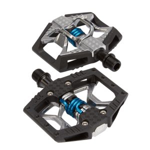 Crankbrothers Double Shot - MTB kombipedal - Grå/sort/blå