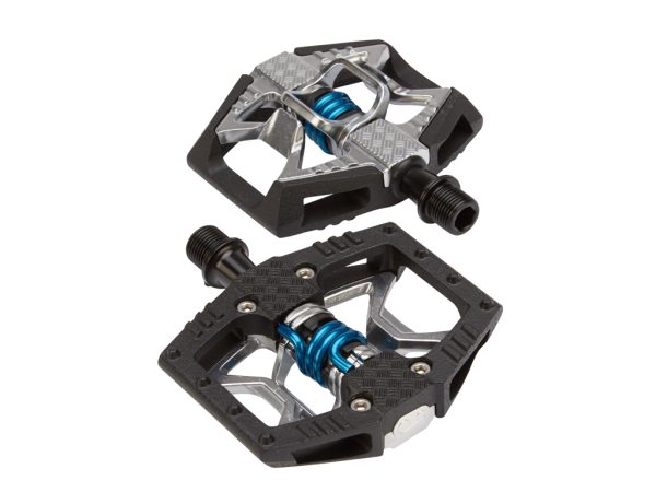 Crankbrothers Double Shot - MTB kombipedal - Grå/sort/blå