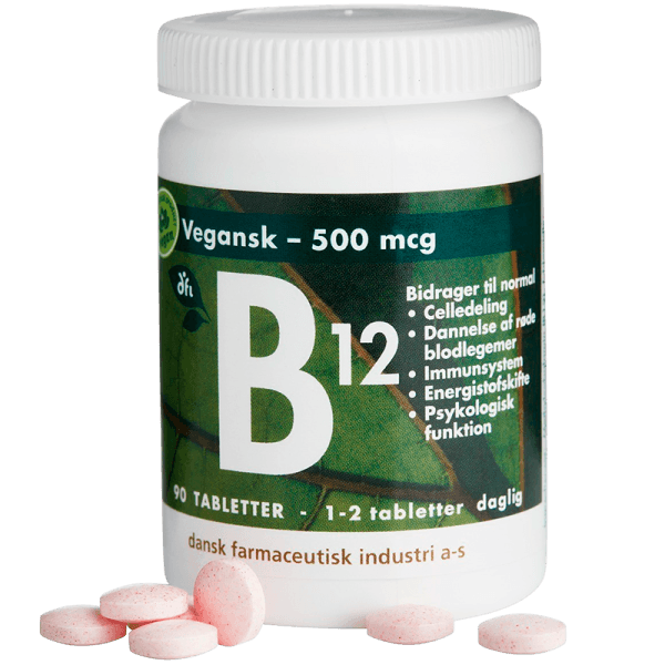 DFI B12 Vitamin 500 mcg (90 tabletter)