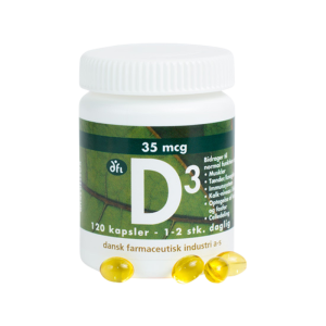 DFI D-vitamin 35 mcg (120 kapsler)