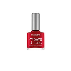 Deborah Deborah, 7 Day Long, Vitamins, Quick-Dry, Nail Polish, En876, Iconic Red, 11 Ml For Women