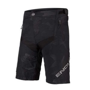 Endura MT500JR - MTB cykelshorts til børn - Liner med pude - Black Camo - Str. 7-8 år