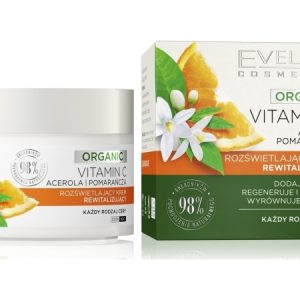 Eveline Organic Vitamin C Brightening Revitalizing Day &Amp Night Creme - Alle Hudtyper 50Ml