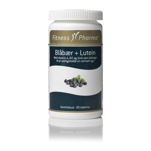 Fitness Pharma Blåbær + Lutein - 90 tabl.