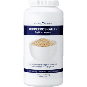 Fitness Pharma Loppefrøskaller Psyllium (225 kaps)