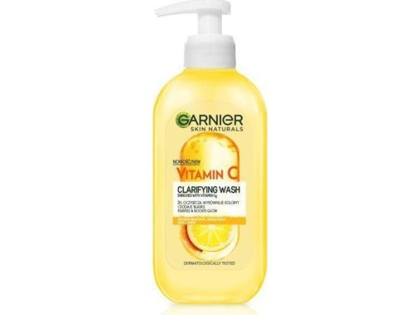 Garnier_Skin Naturals Vitamin C Cleansing Gel Til Kedelig Og Træt Hud 200Ml