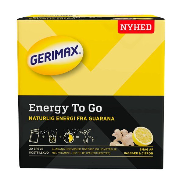 Gerimax Energy To Go Ginger Lemon (20 stk)