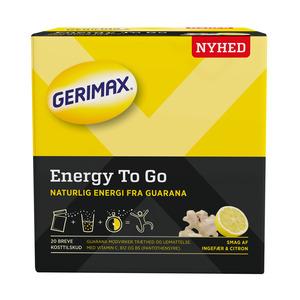 Gerimax Energy To Go Ingefær & Citron - 20 breve