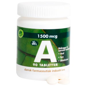 Grønne Vitaminer A-vitamin 1500 mcg (90 tabl)