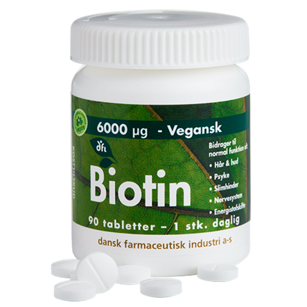 Grønne Vitaminer Biotin 6000 Âµg (90 tabl)