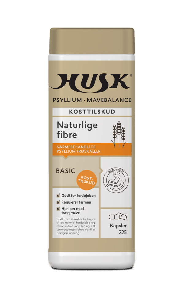 HUSKÂ® Psyllium Mavebalance (225 kap)