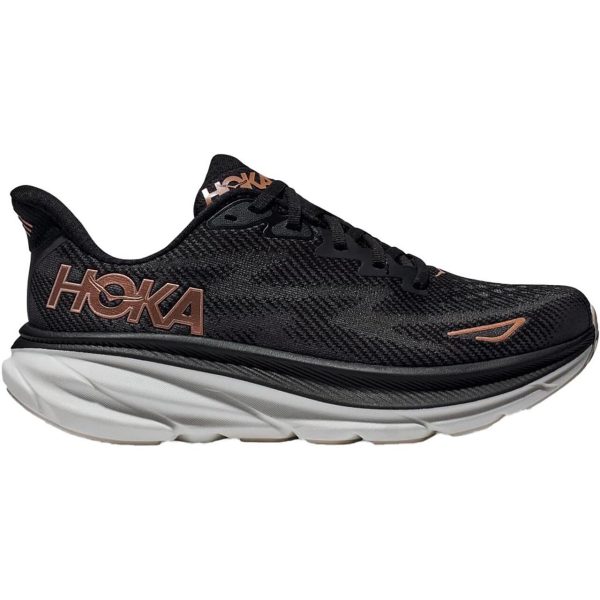 Hoka Womens Clifton 9 (Sort (BLACK/ROSE GOLD) 37 1/3)