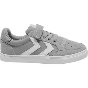 Hummel Sko - Slimmer Stadil Leather Low Jr. - Alloy