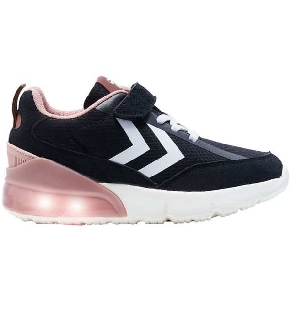 Hummel Sko m. Lys - Daylight - Sort/Pink