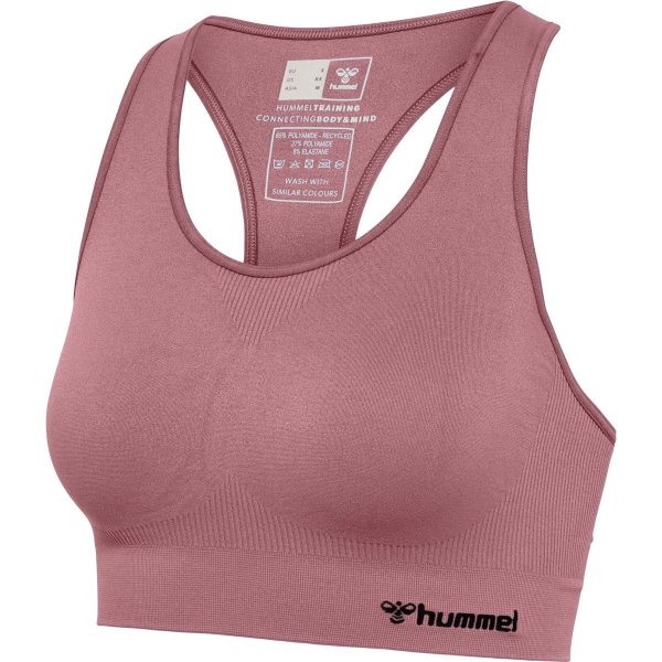 Hummel TIF Seamless Sports BH, rose taupe