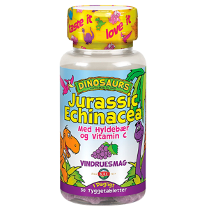 Kal DinoSaurs Jurassic Echinacea med hyldebærsmag (30 tyggetabletter)