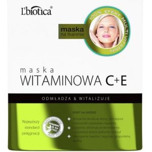 L`Biotica Vitamin C+E Mask On Fabric - Rejuvenates &Amp Vitalizes 23Ml