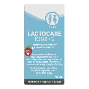 Lactocare Kids + D - 30 tyggetabletter