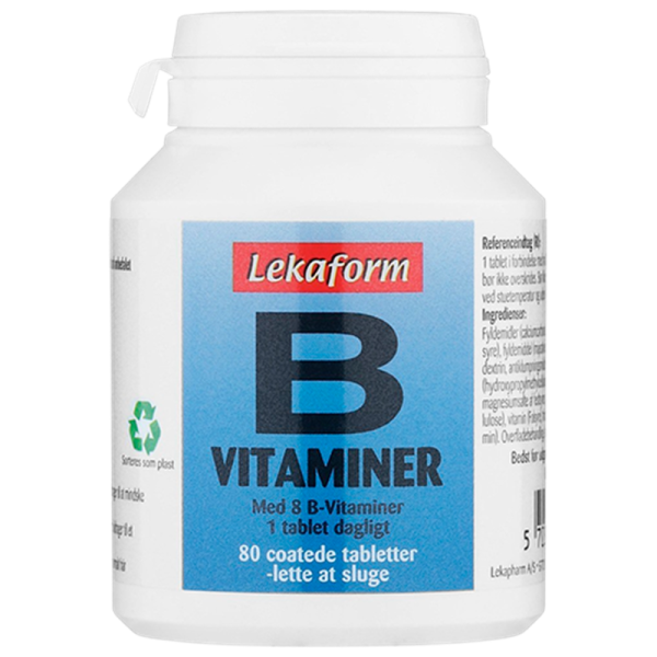 Lekaform B-Vitaminer (80 tabl)