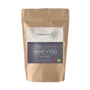 LinusPro Økologisk WHEY100 Proteinpulver - Neutral (500 g)