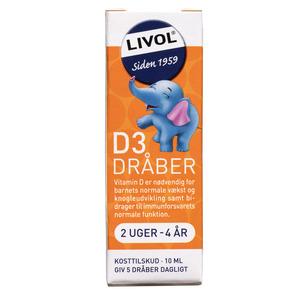 Livol D-dråber 2 uger - 4 år - 10 ml