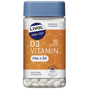 Livol D3 vitamin 10 Âµg - 220 tabl.