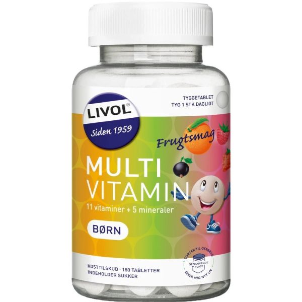 Livol Multivitamin Børn Frugtsmag 150 Pieces