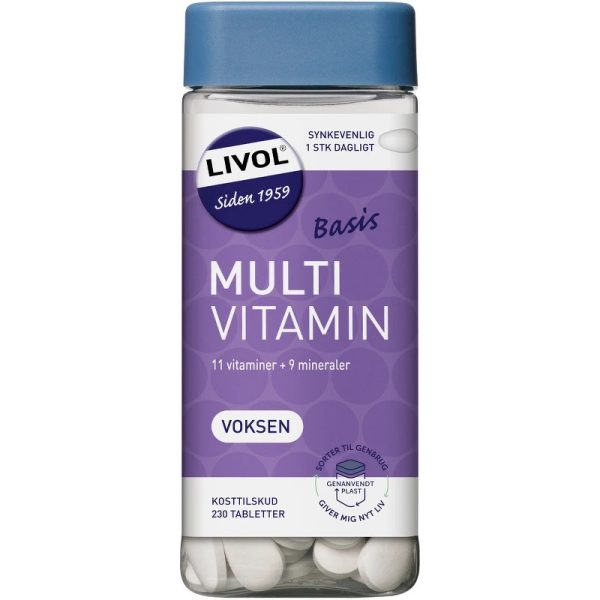 Livol Multivitamin Voksen Basis 230 Pieces