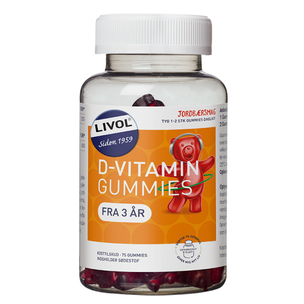 Livol Vitaminbjørne D-vitamin (75 gummies)