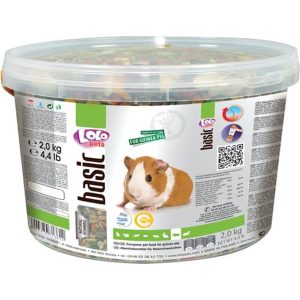 Lolo Pets Complete guinea pig feed 2000g in a bucket