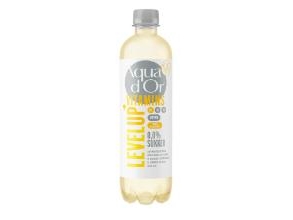 Mineralvand Aqua D'or Vitamins Level Up Citron/Hyldeblomst 0.5Ltr Rpet Uden Brus,12 Fl X 0.5 Ltr/Pk