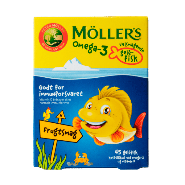 Møllers Omega-3 Fisk Frugtsmag (45 stk)