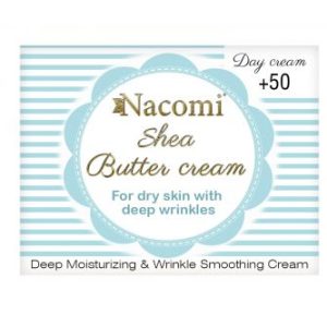 Nacomi_Shea Butter Cream Ansigtscreme Med E-Vitamin Og Hyaluronsyre 50+ Dag 50Ml